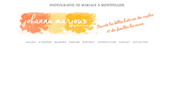 Desktop Screenshot of johannamarjoux.fr