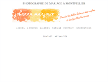 Tablet Screenshot of johannamarjoux.fr